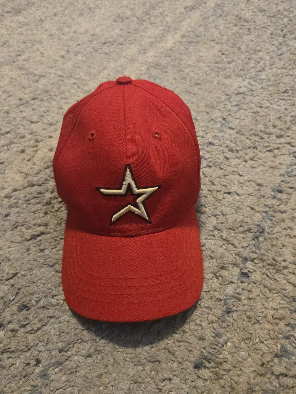 Vintage Houston Astros Snapback Hat Red Youth XS Twins Enterprise MLB Star Cap